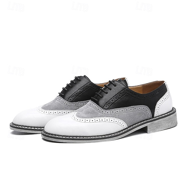 Spectator Gatsby-Inspired Wingtip Men's Shoes Oxford in
