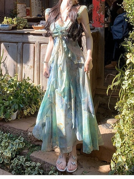 Women's Long Dress Maxi Dress Print Dress Modern Vacation