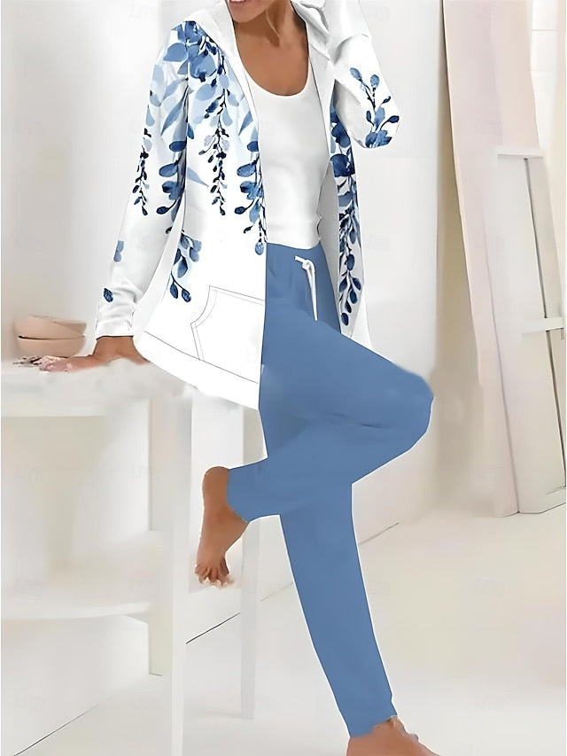 Women's 2 Pieces Tracksuits Pants Sets Long Sleeve Active