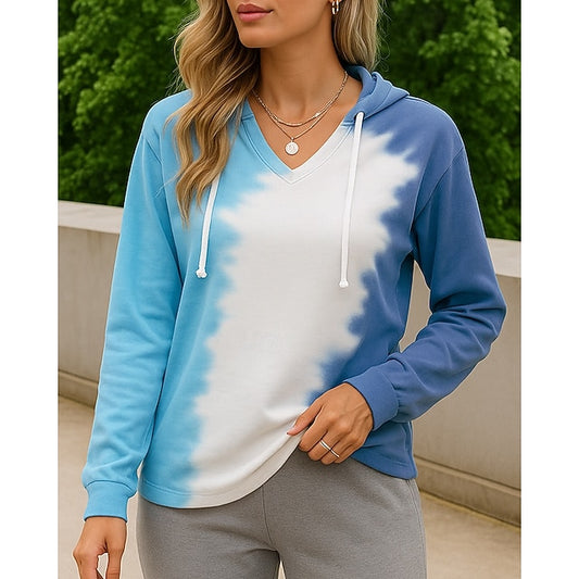 Women's Casual Sweatshirt Pullover Hoodie Drawstring Long