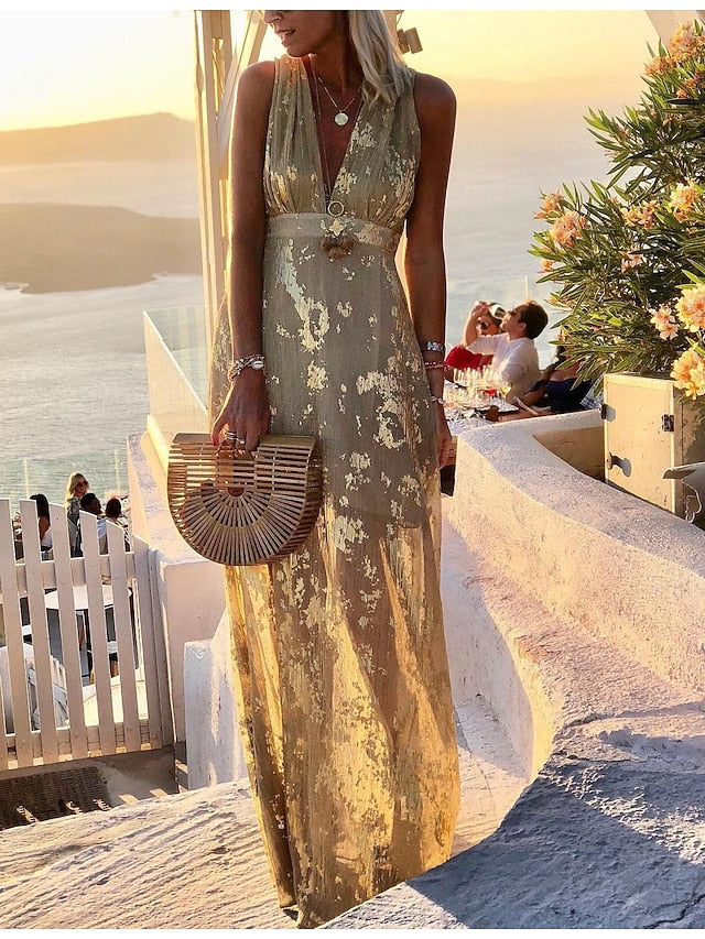 Women's Party Dress Sundress A Line Dress Long Dress Maxi