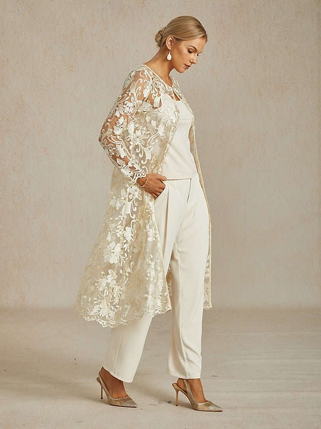 Women's Jacket Breathable Lace Embroidery Elegant Floral