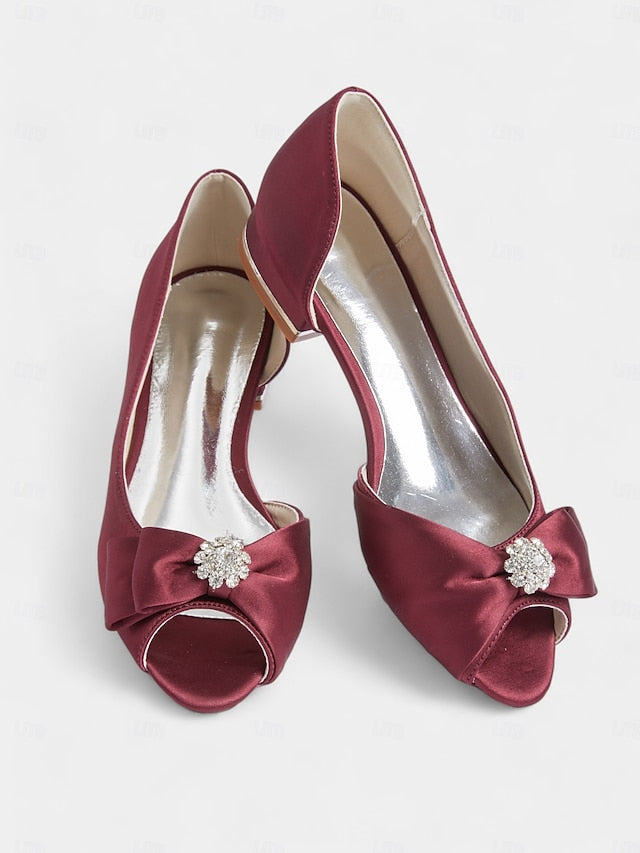 with in sparkling flats luxurious a satin Elegant crafted