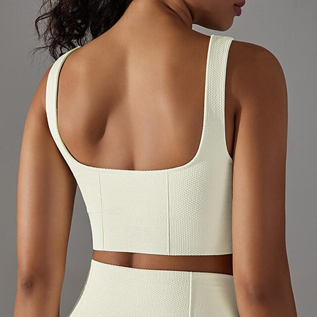 Women's Light Support Sports Bra Running Bra Open Back