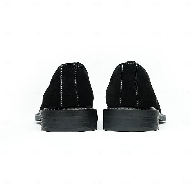 - Leather Suede Cowhide Oxford Genuine Shoes Men's