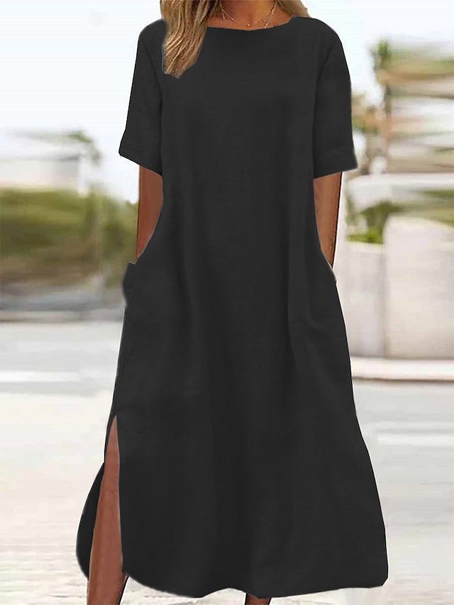 Women's ArmyGreen Black Wine Summer Spring Maxi long Dress