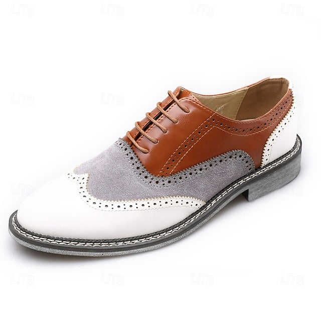 Spectator Gatsby-Inspired Wingtip Men's Shoes Oxford in