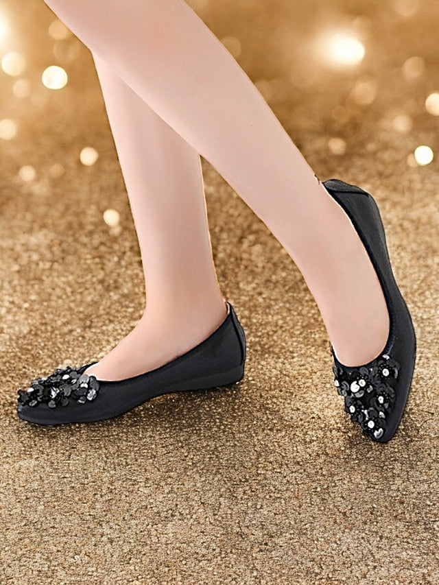 Foldable Women's Comfortable Embellished Flats Floral –