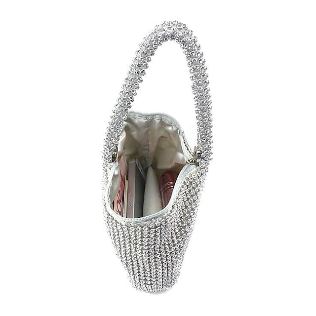 Evening Women's - Rhinestone Bag Silver Elegant Crystal
