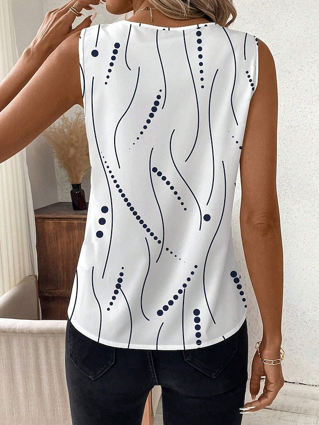 Women's Camisole Tank TopGraphic Polka Dot Stylish Casual