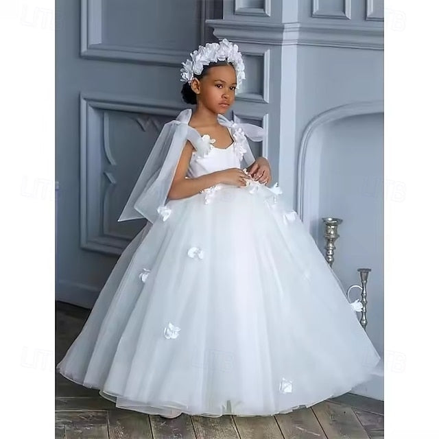 Girl Party Girls' Communion Dress Flower First