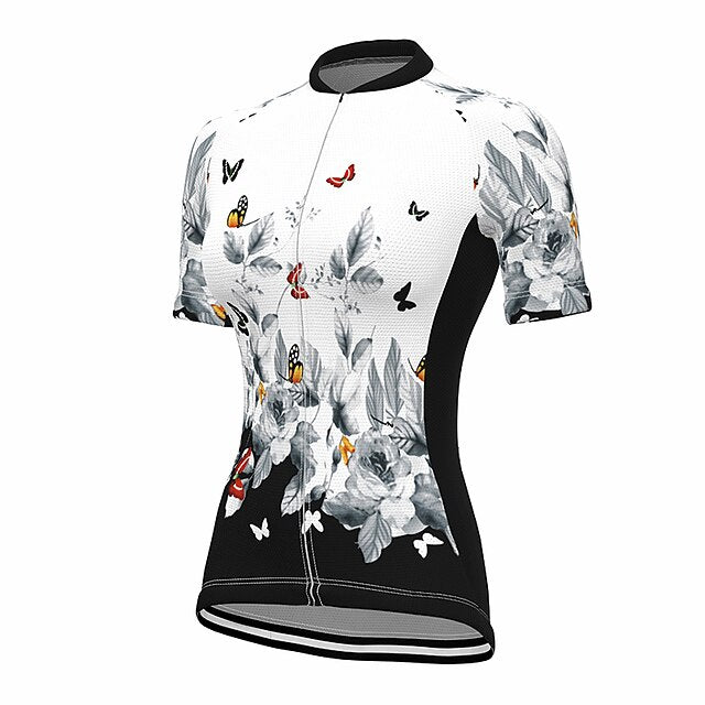 Women's Cycling Jersey Butterfly Floral Botanical Flower
