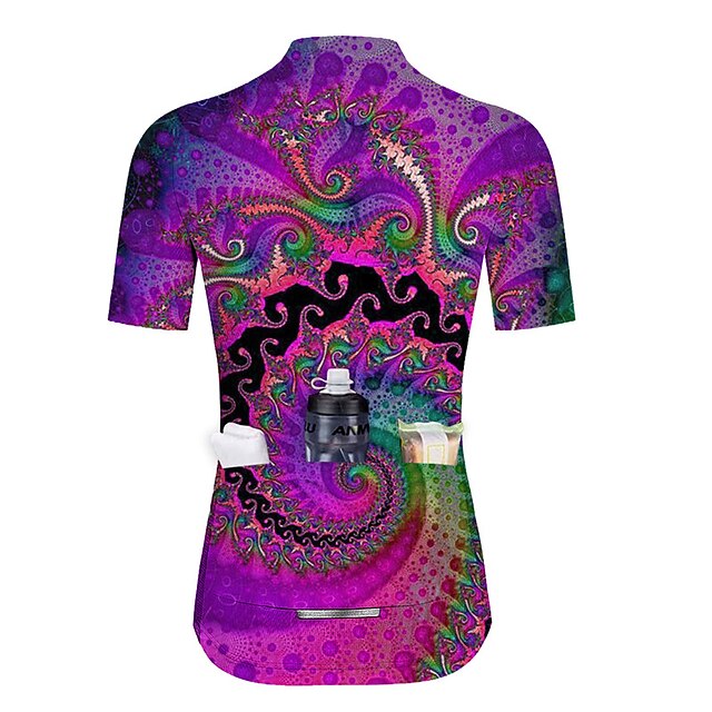 Women's Cycling Jersey Graphic Short Sleeve Bike Jersey Top