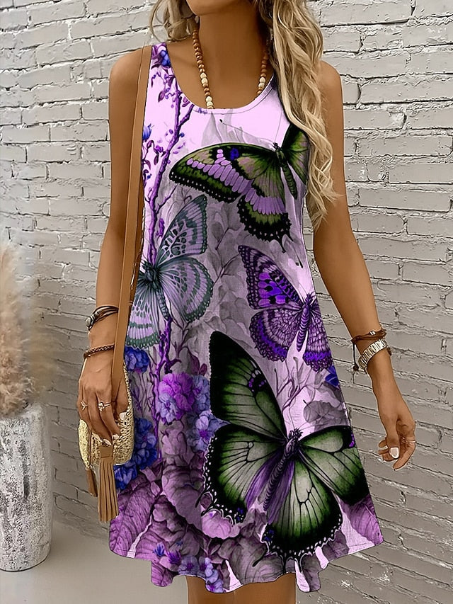 Women's Mini Dress Sundress A Line Dress Off The Shoulder