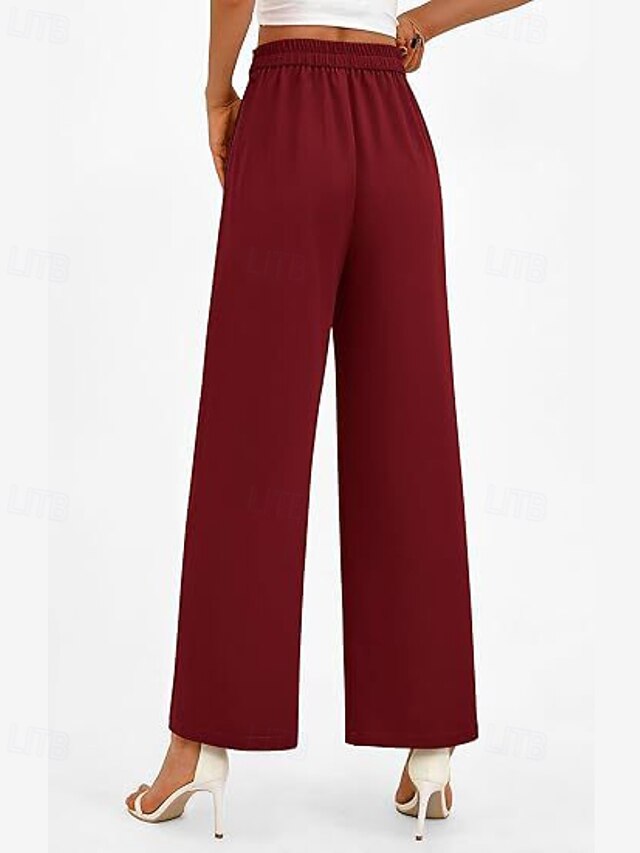 Women's Wide Leg Streetwear Casual Full Length Natural