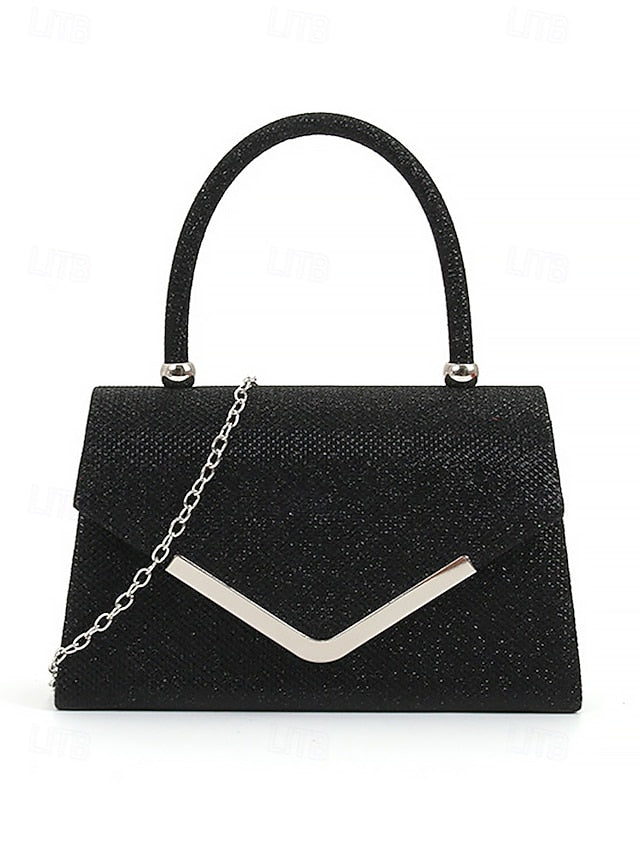 Chain Glitter – Bag with Women's Evening Clutch Strap
