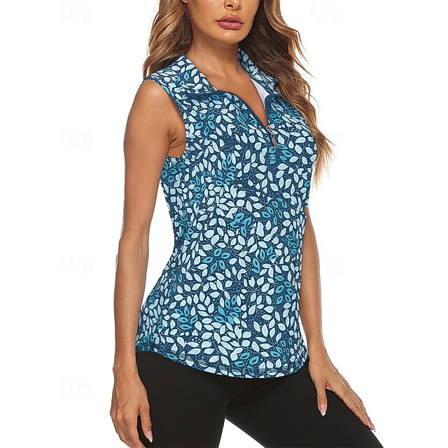Women's Graphic Tropical Floral Botanical Sport Shirt Golf