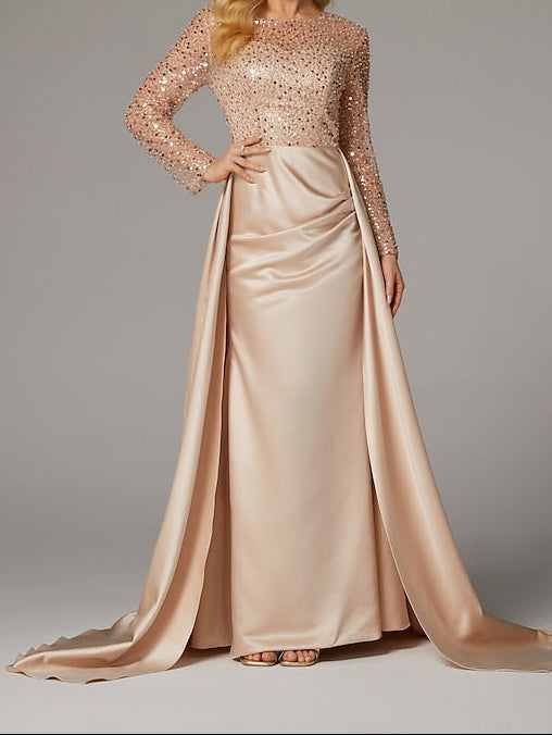 Dress Gown Elegant Floor Carnival Masquerade Mermaid Evening