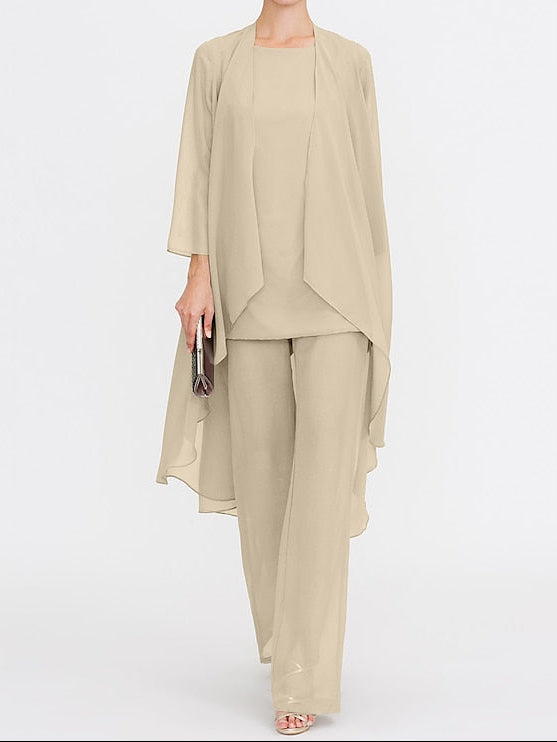 Wedding Mother 3 Piece Pantsuit the of Bride Beach