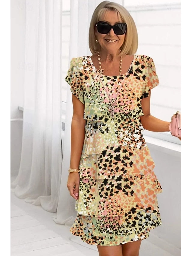 Women's Midi Dress Summer Dress Print Dress Elegant Daily