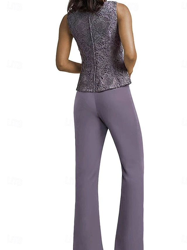 Pantsuit Wedding the Bride Mother Guest Simple Dress Elegant of