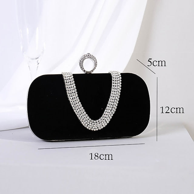 Women's Evening Velvet Bag Bags Clutch Wristlet