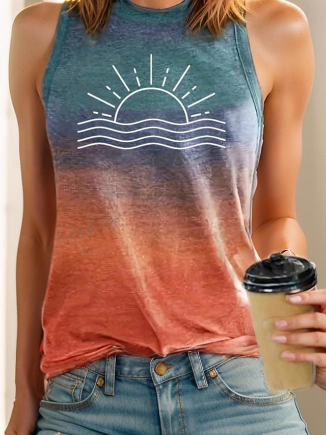 Women's Camisole Tank Top Vest Tropical Hawaiian Stylish