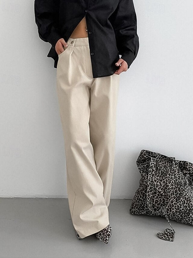 Women's Culottes Wide Leg Chinos Vacation Streetwear Basic