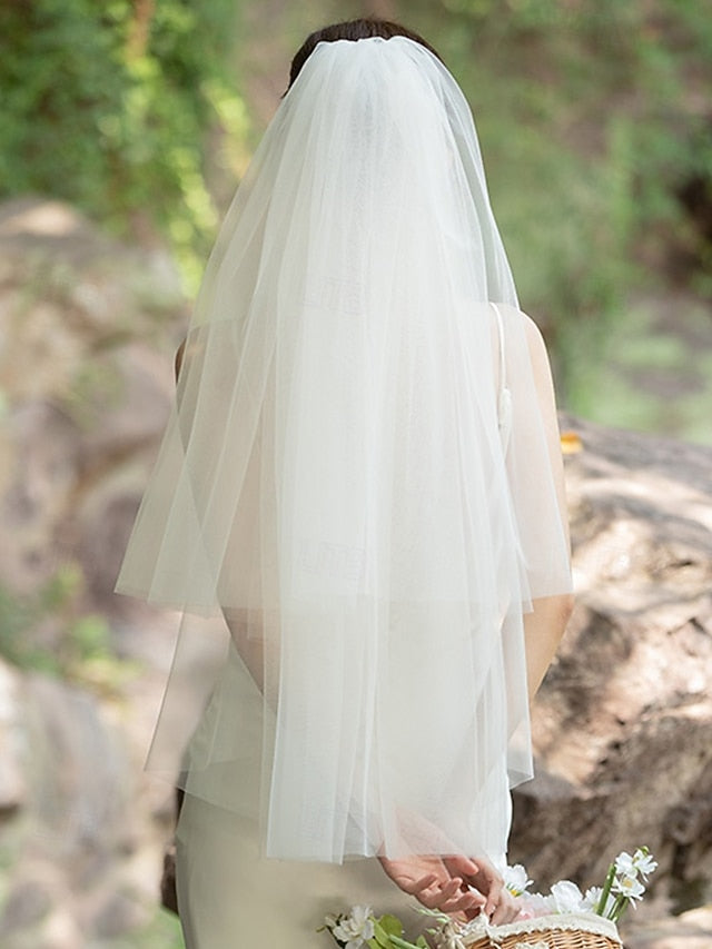 Veil Bridal Tulle Elegant Two-Layer – Soft with Classic