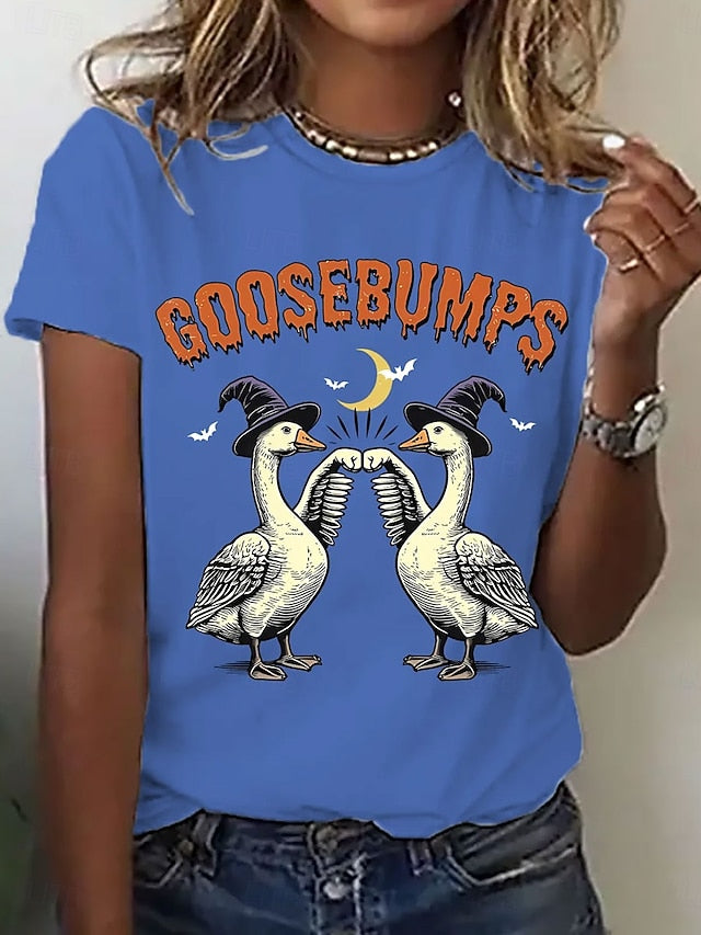 Women's T Shirt Graphic Animal Letter Vintage Stylish