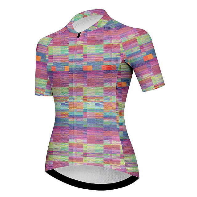 Women's Cycling Jersey Graphic Color Block Gradient Short