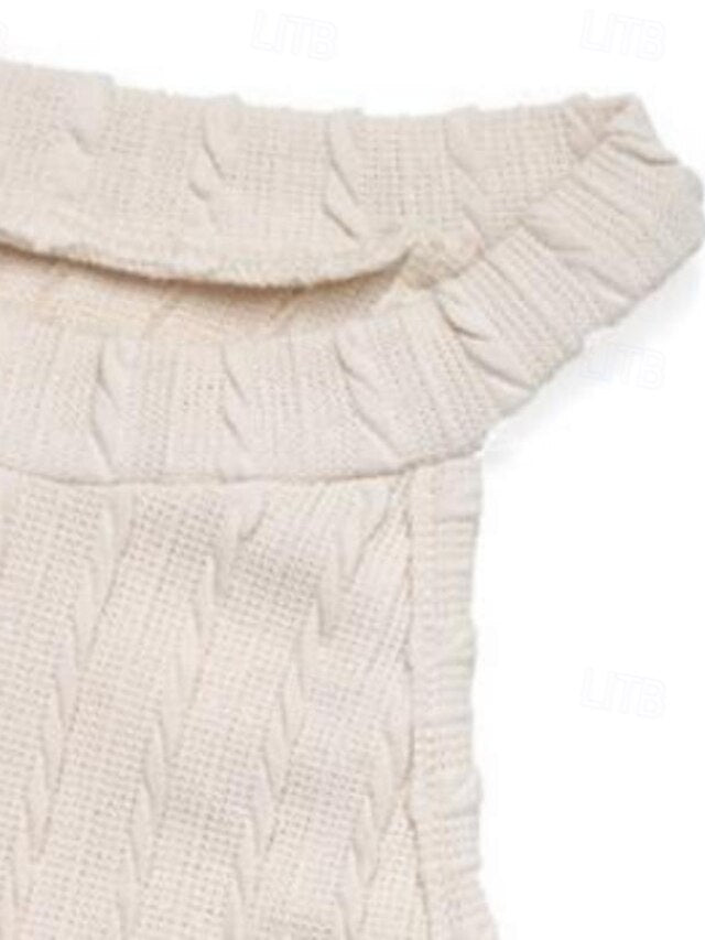 Women's Tank Top Cable Knit T-Shirt Slim fit top Tassel Hem