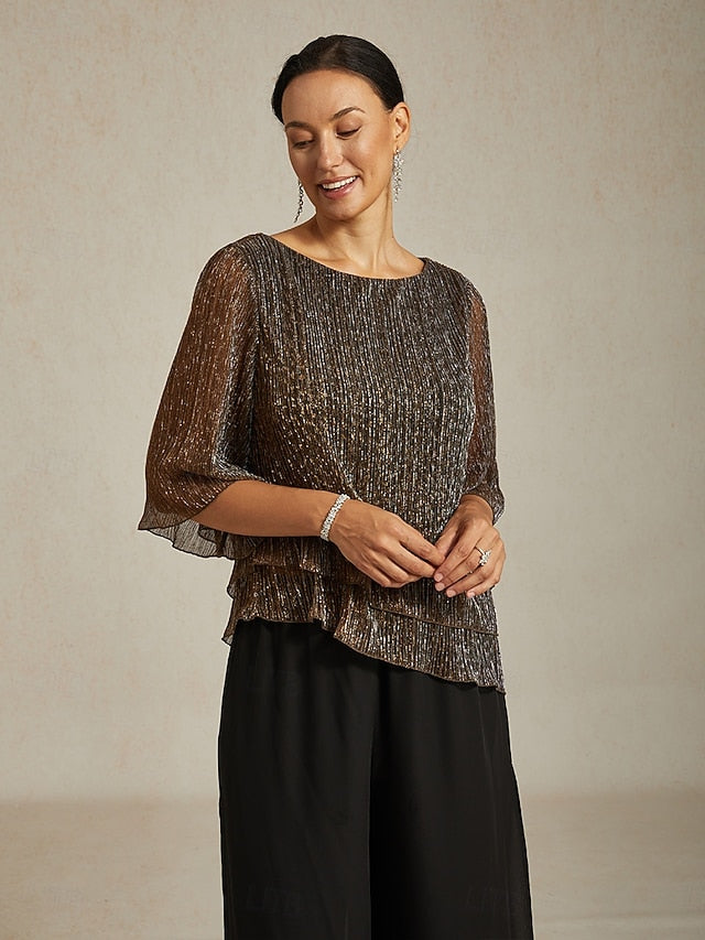 Women's Blouse Dressy Tops Flowy Tops Chiffon Tops Sequins
