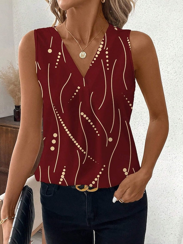 Women's Camisole Tank TopGraphic Polka Dot Stylish Casual