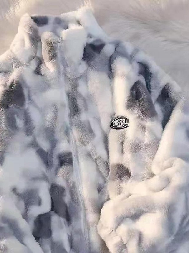 Coat Jacket Women's Warm Faux Teddy Fur Fleece