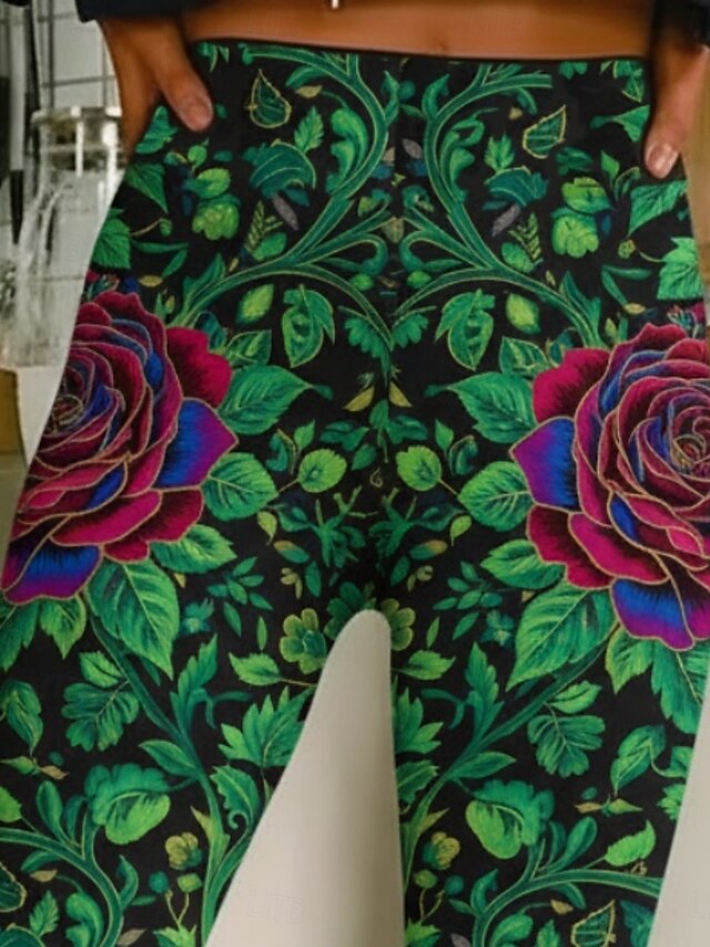 Women's Leggings Cozy Leggings Vacation Vintage Casual Full