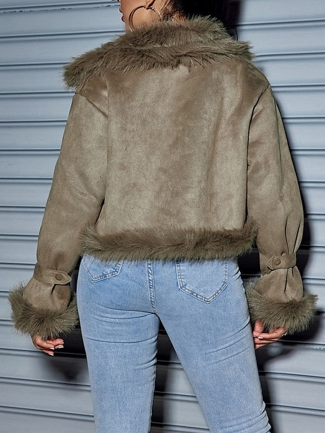 Winter Coat Street Fall Outdoor Women's Daily Wear