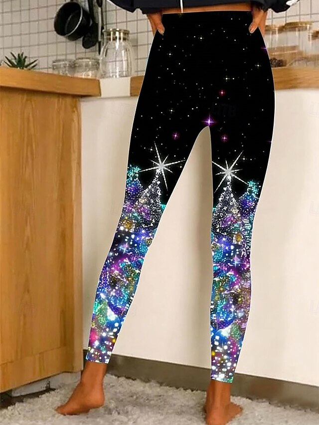 Christmas Women's Leggings Vacation Vintage Fashion Full