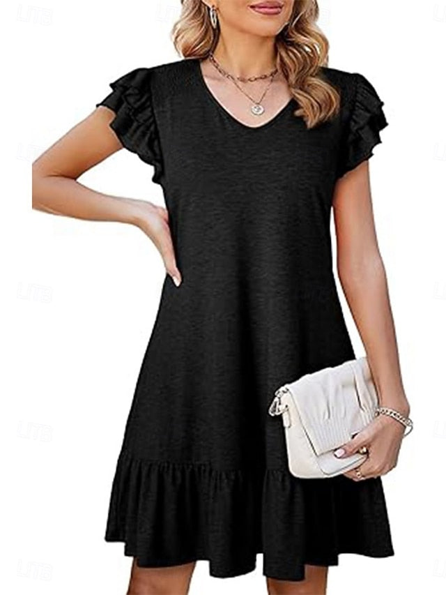 Women's Mini Dress Casual Dress A Line Dress Stylish Basic