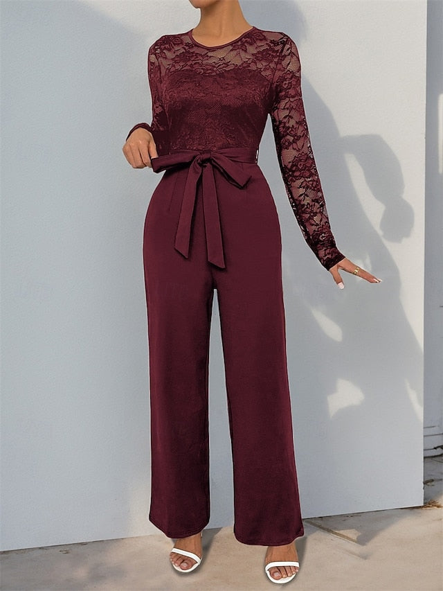 Casual Jumpsuit Elegant Pantsuit of / Bride Mother Jewel the