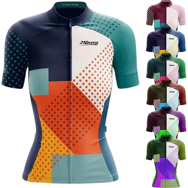 21Grams Women's Short Sleeve Cycling Jersey Spandex
