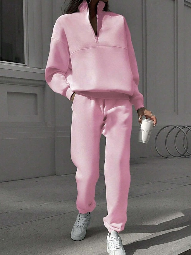 Women's Two Piece Sets Tracksuit Pants Sets Long Sleeve