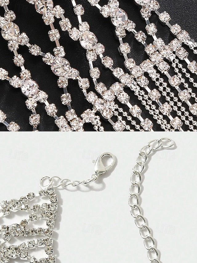 Women's Luxury Crystal Bracelet Chain – Rhinestone Hand