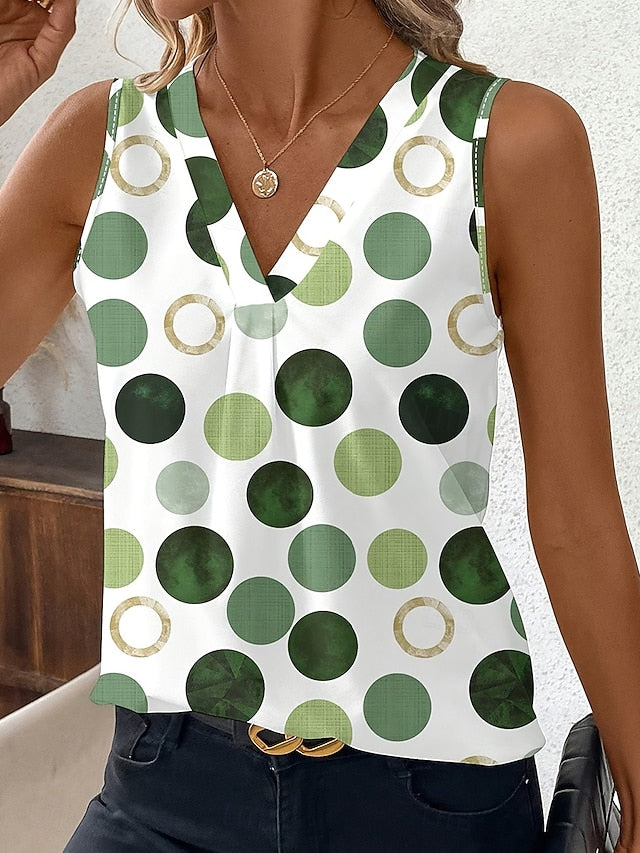 Women's Tank Top Graphic Geometric Abstract Elegant Vintage