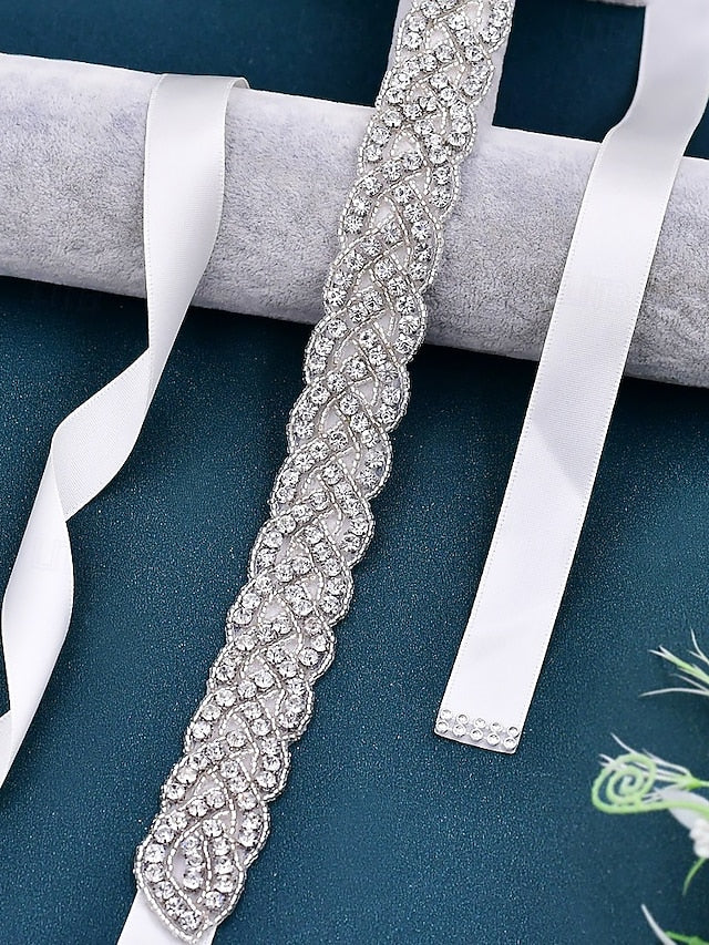 Bridal Waistband Elegant – Rhinestone Crystal Wedding