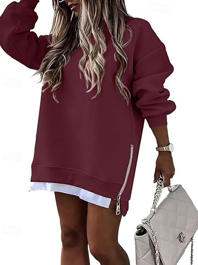 Women's Mini Dress Hoodie Dress Elegant Fashion Modern