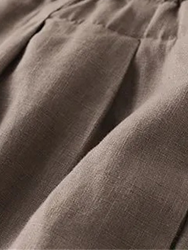 Women's Wide Leg Cropped Pants Vacation Vintage Casual