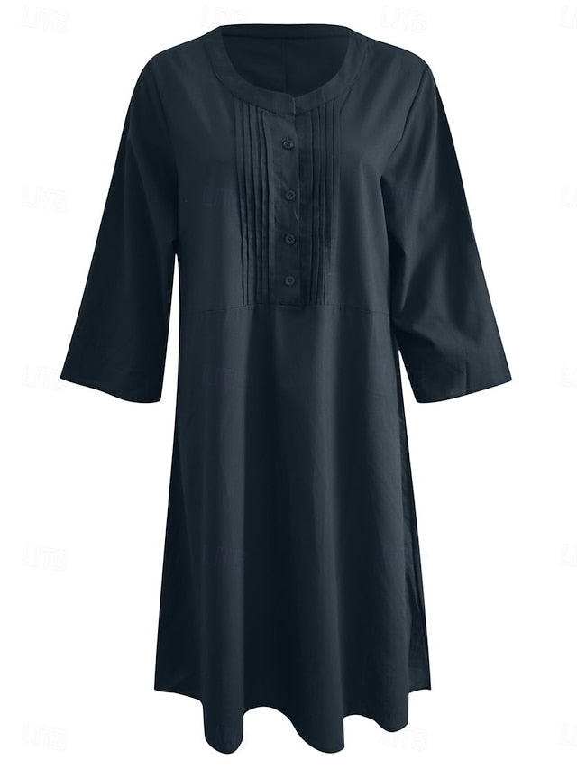 Women's Mini Dress Shift Dress Casual Daily linen like