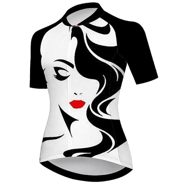 Women's Cycling Jersey Graphic Short Sleeve Bike Jersey Top