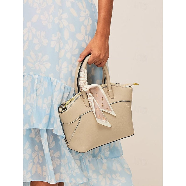 Holiday Office Bag Daily Women's Handbag PU Bucket Leather